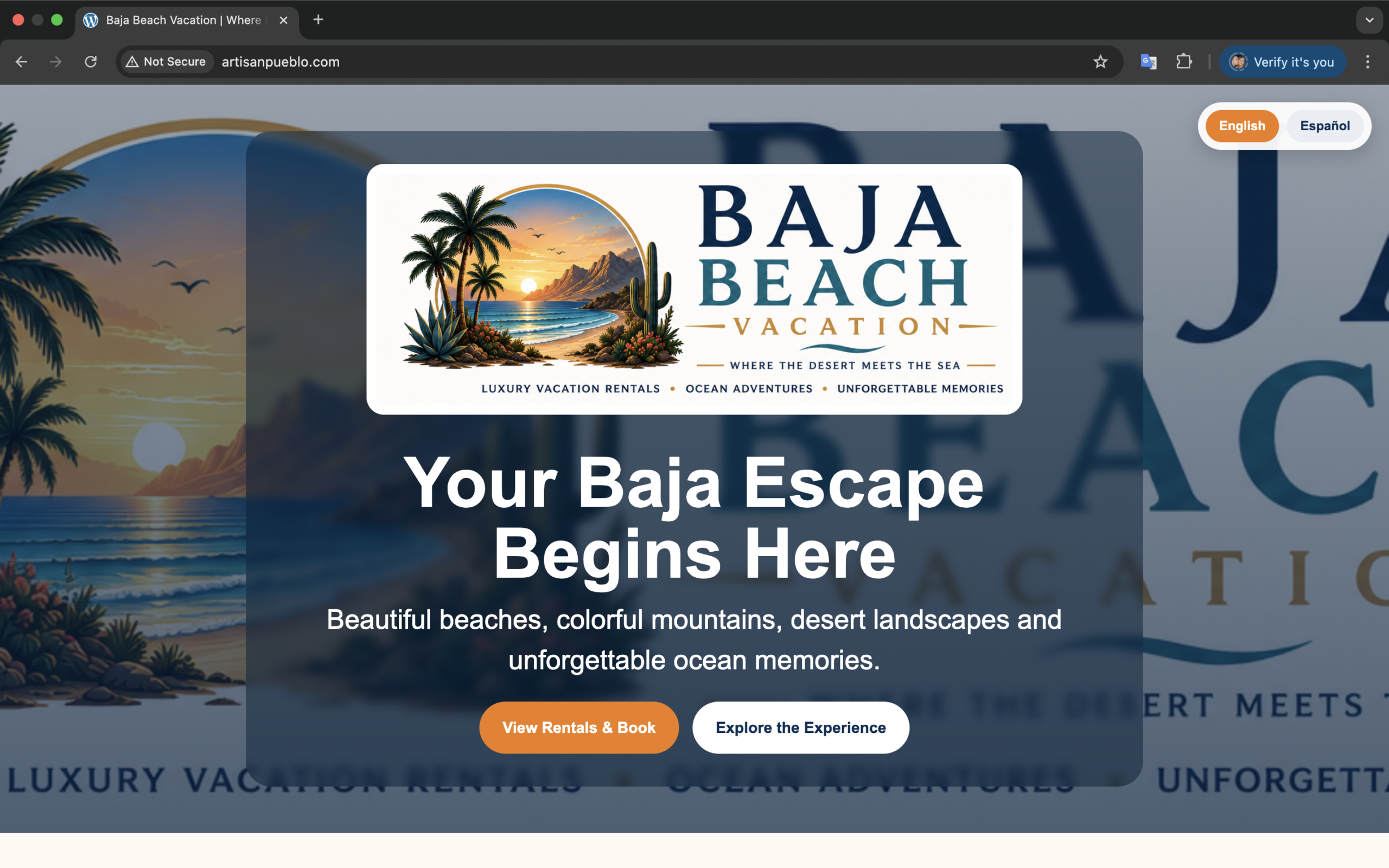Baja Beach Vacation desktop
