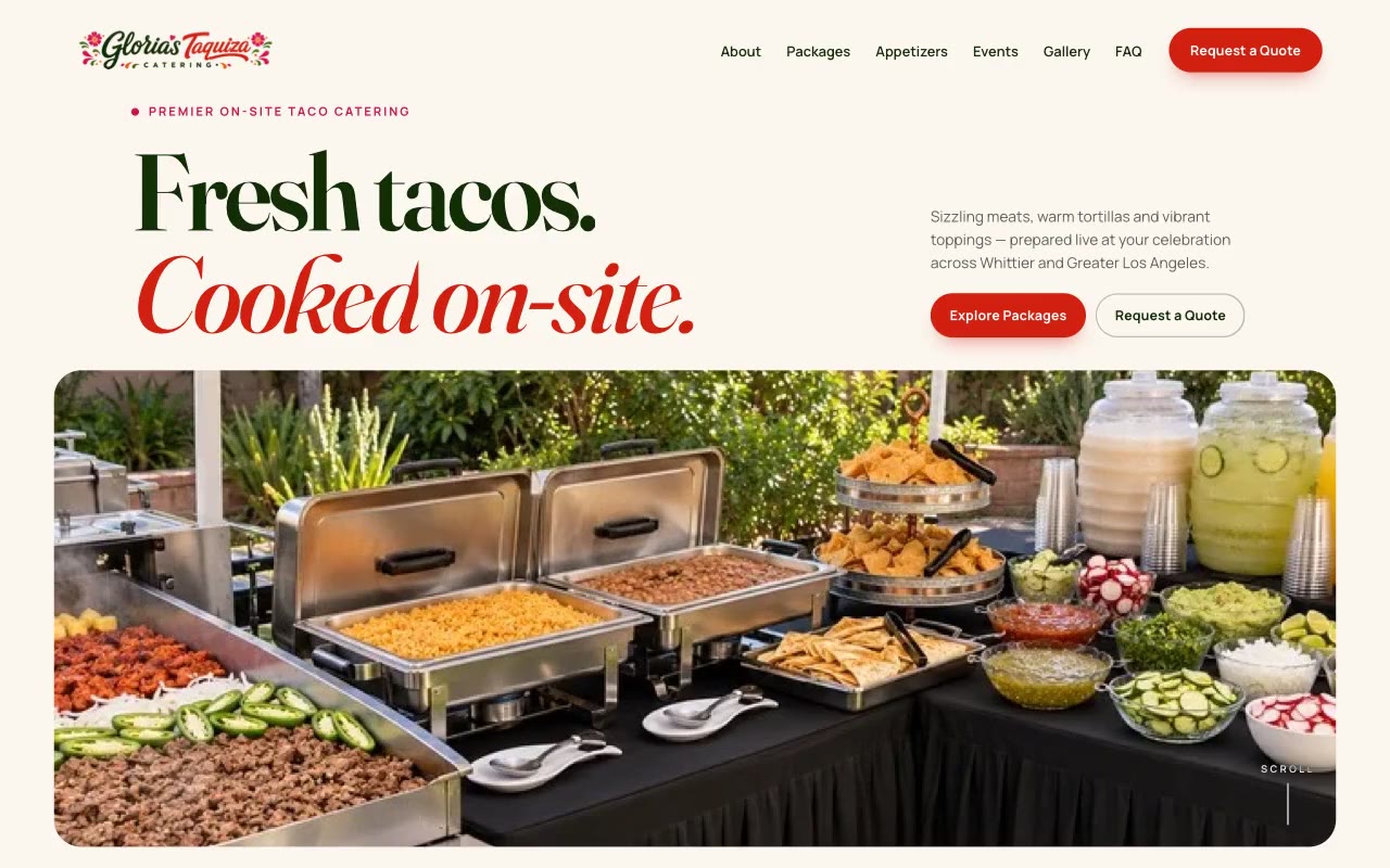 Gloria’s Taquiza website