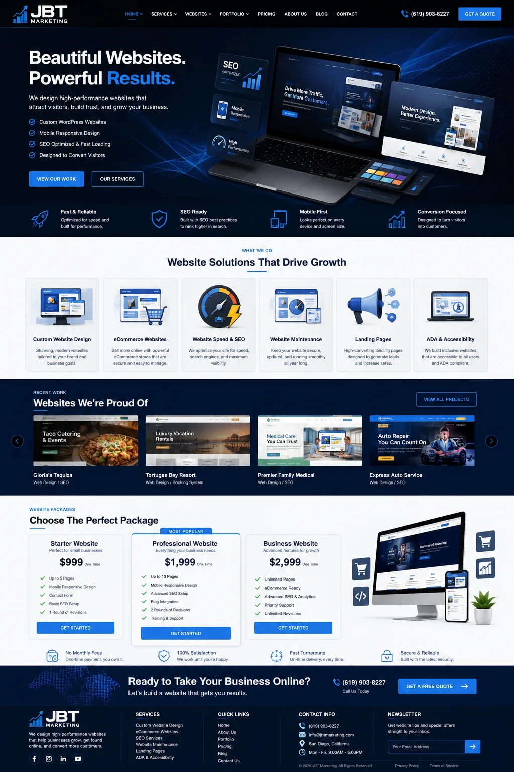 Local Service Business Website